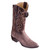 Los Altos Sanded Brown Ostrich Leg R-Toe Western Boots