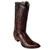 Los Altos Black Cherry Caiman Snip Toe Western Boot