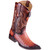 Los Altos Boots Caiman Tail Faded Cognac Pointed Toe Cowboy Boots