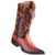 Los Altos Ostrich Faded Cognac Pointed Toe Cowboy Boots