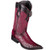 Los Altos Ostrich Faded Burgundy Pointed Toe Cowboy Boots