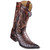 Los Altos Ostrich Faded Brown Pointed Toe Cowboy Boots