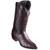 Los Altos J-Toe Ostrich Black Cherry Cowboy Boots