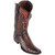 Los Altos Men's Ostrich European Toe Western Boots - Faded Brown