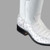 Wild West Boots - Fashion Square Toe - Caiman Belly with fabric- White