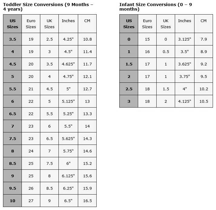 Circle G Boots Size Chart