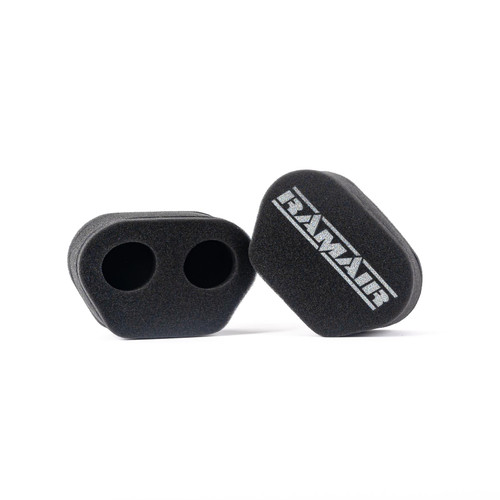 2x Twin Inlet Motorcycle Carb Sock Foam Air Filter 72mm (2.8inch)