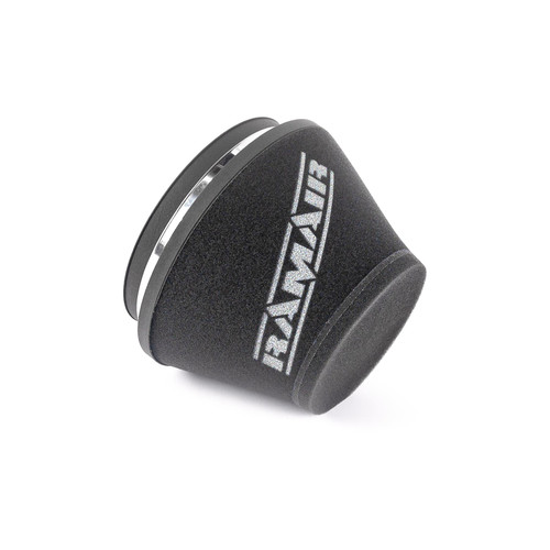 Ramair 80mm (3.1inch) ID Neck Medium Cone Air Filter with Velocity Stack and Coupling