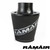 Ramair Medium Foam Filter Aluminium Base 90mm (3.5inch)OD Black with Silicone Coupler
