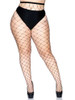Fence Net Pantyhose - Queen - Black