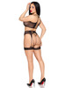 After Dark Bra and Panty Lingerie Set - Os - Black