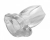 Peephole Clear Hollow Anal Plug - Small