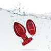 Vibrating Red Metal Remote Plug - Lg