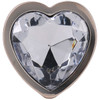 Booty Bling Metal Heart Plug - Medium - Gold
