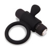 Nu Sensuelle Silicone Bullet Ring - Black