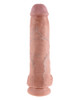 King Cock 11-Inch Cock With Balls - Flesh