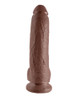 King Cock 9-Inch Cock With Balls - Brown