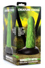 Radioactive Reptile Thick Scaly Silicone Dildo - Green