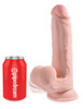 9 Inch Triple Density Cock With Swinging Balls - Light