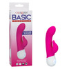 Basic Essentials Rechargeable Dual Pleaser - Pink