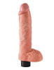 King Cock 10-Inch Vibrating Cock With Balls - Flesh