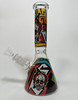 Killer Clown Glass Beaker Bong – Horror Series Water Pipe (10")