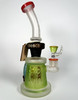 Authentic Cheech Glass "Hand of Fate" Frosted Sandblasted Water Pipe (9")