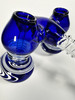 Handblown Dual-Chamber Cobalt Blue Double Bubbler (5"x9")