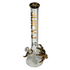 Juicy Glass "Dragon's Claw" Beaker Bong – Luxury Metallic Gold Edition (15")