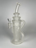 Illuminati Glass Frosted Recycler Water P97.99pe Matte Satin Glass Hookah Oil Rig (9")