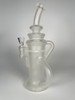 Illuminati Glass Frosted Recycler Water P97.99pe Matte Satin Glass Hookah Oil Rig (9")