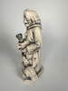Vintage Grim Reaper Ceramic Water Pipe – Cloaked Skeleton & Snake Metal Bowl Rig (8.5")