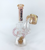Cheech Glass: Gold Fumed Recycler Rig (7")