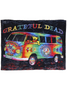 Grateful Dead Tie Dye Van Fleece Throw Blanket (50"x60")