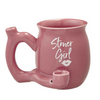 Stoner Girl Pipe Mug - Pink