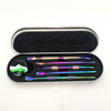 Stainless Steel 5pc Iridescent Dab Tool Set with Case