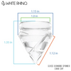 White Rhino Glass Spinner Diamond Carb Cap