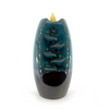 Blue/Brown Ceramic Backflow Incense Burner (7")