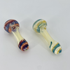 Hanna's Bomb Ass Glass: Transparent Fumed Hand Pipe (4")