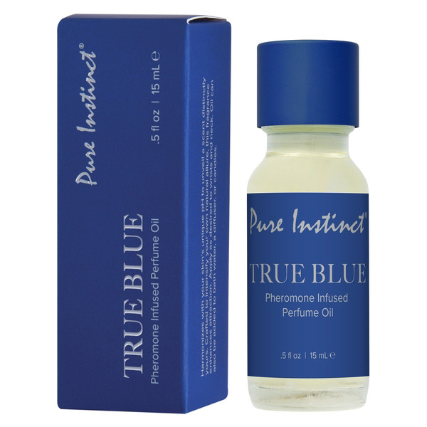 Pure Instinct Pheromone Perfume Oil Original Dropper True Blue 15ml .5fl Oz