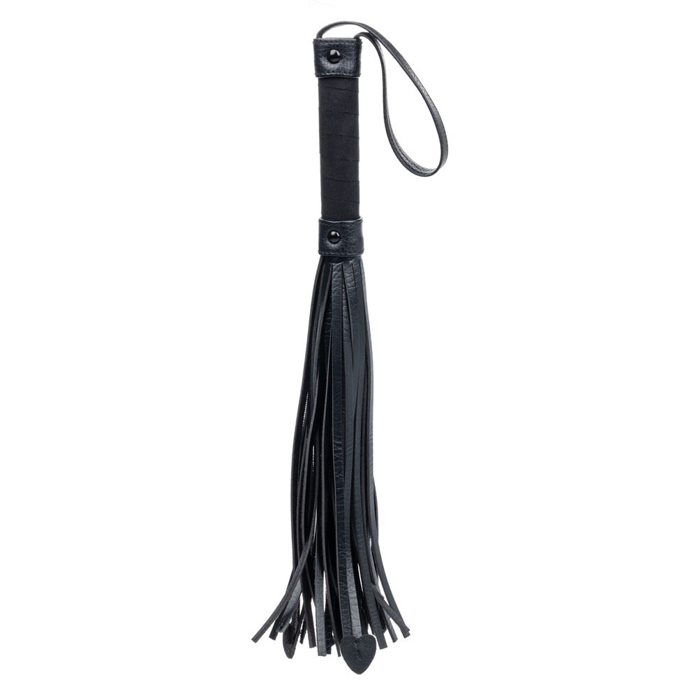 Nocturnal Collection Heart Throb Flogger - Black