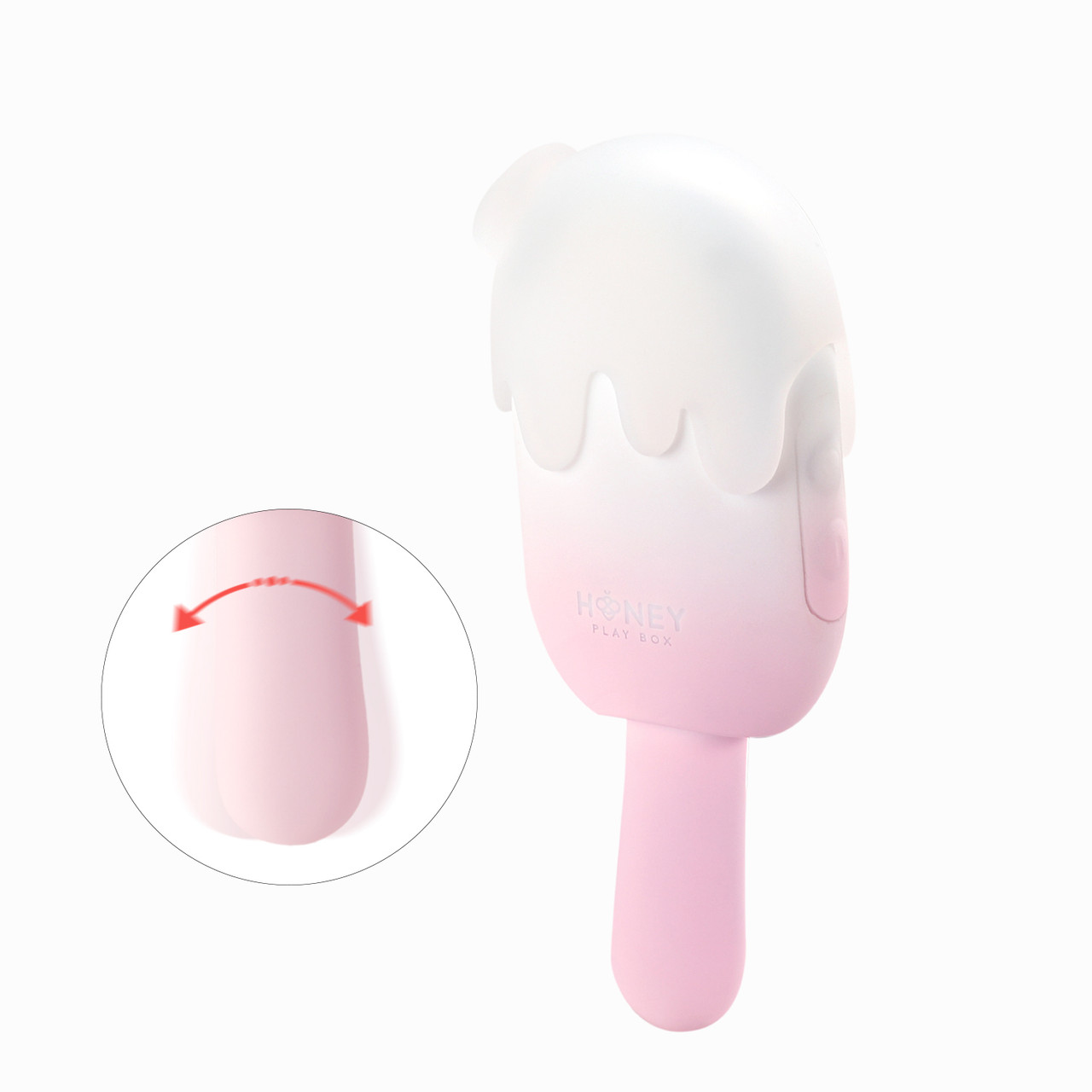 Bite Me Cream Pop Stimulator - Pink