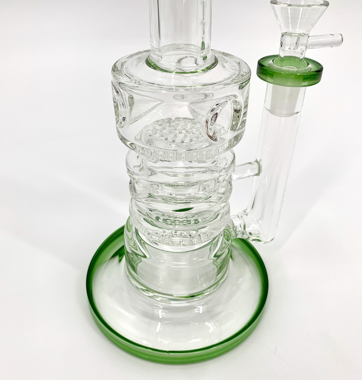 Bent Neck Dual Honeycomb Swiss Perc Rig (10")