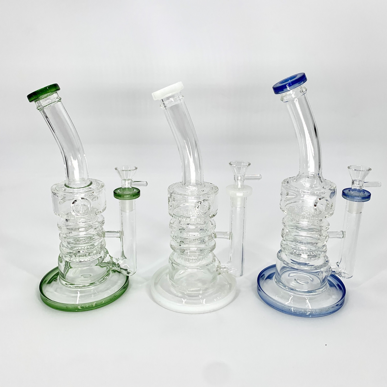 Bent Neck Dual Honeycomb Swiss Perc Rig (10")