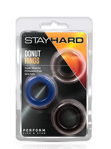 Stay Hard Donut Rings - 3 Pack