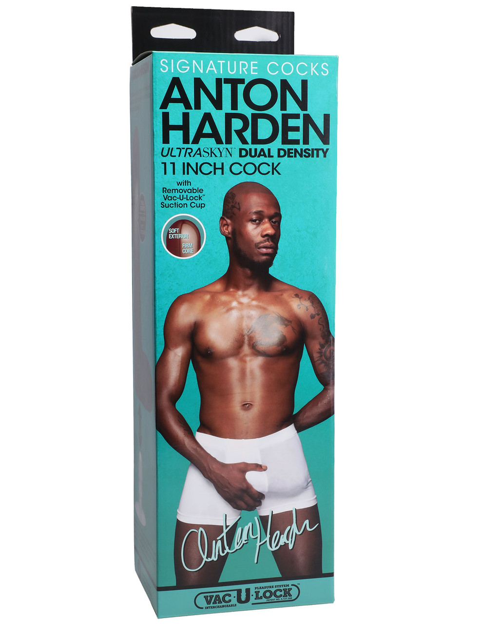 Signature Cocks - Anton Harden - 11 Inch Ultraskyn Cock With Removable Vac-U-Lock Suction Cup