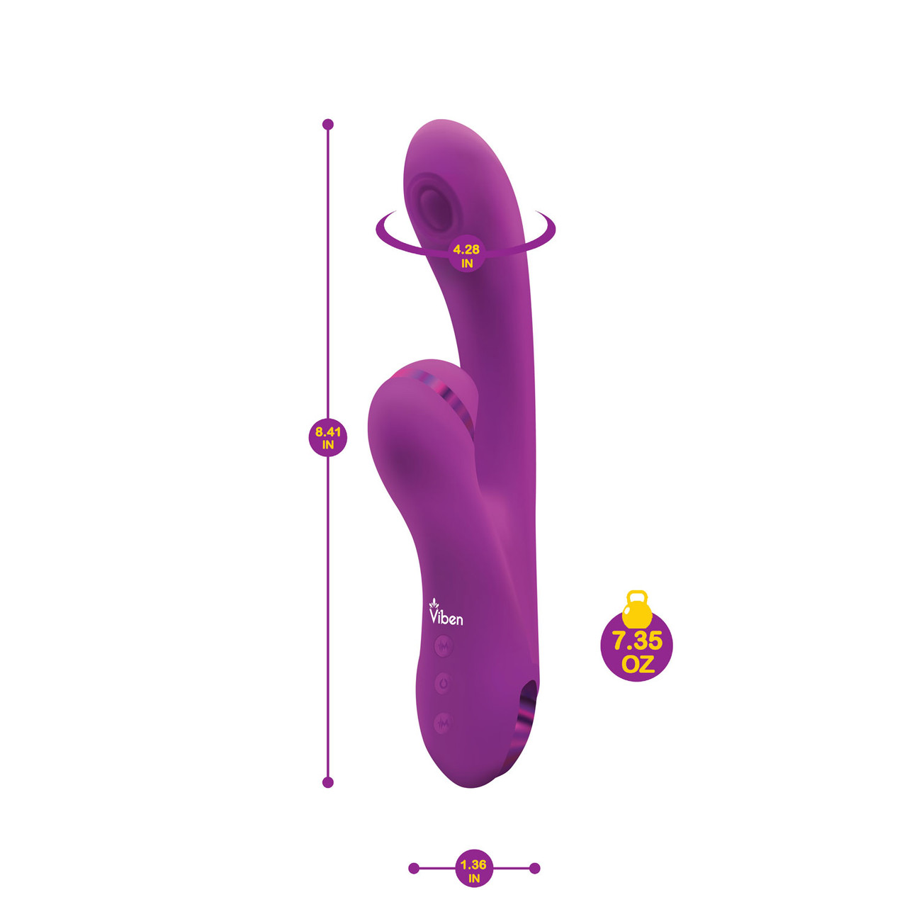 Zazzle Clitoral Suction/thumping Rabbit - Berry