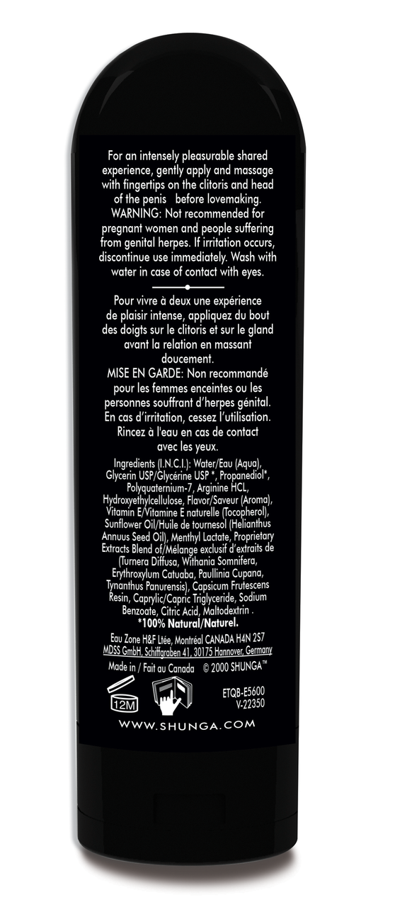 Lotus Noir - Sensitizing Gel for Lovers - 2 Fl. Oz. / 60 ml