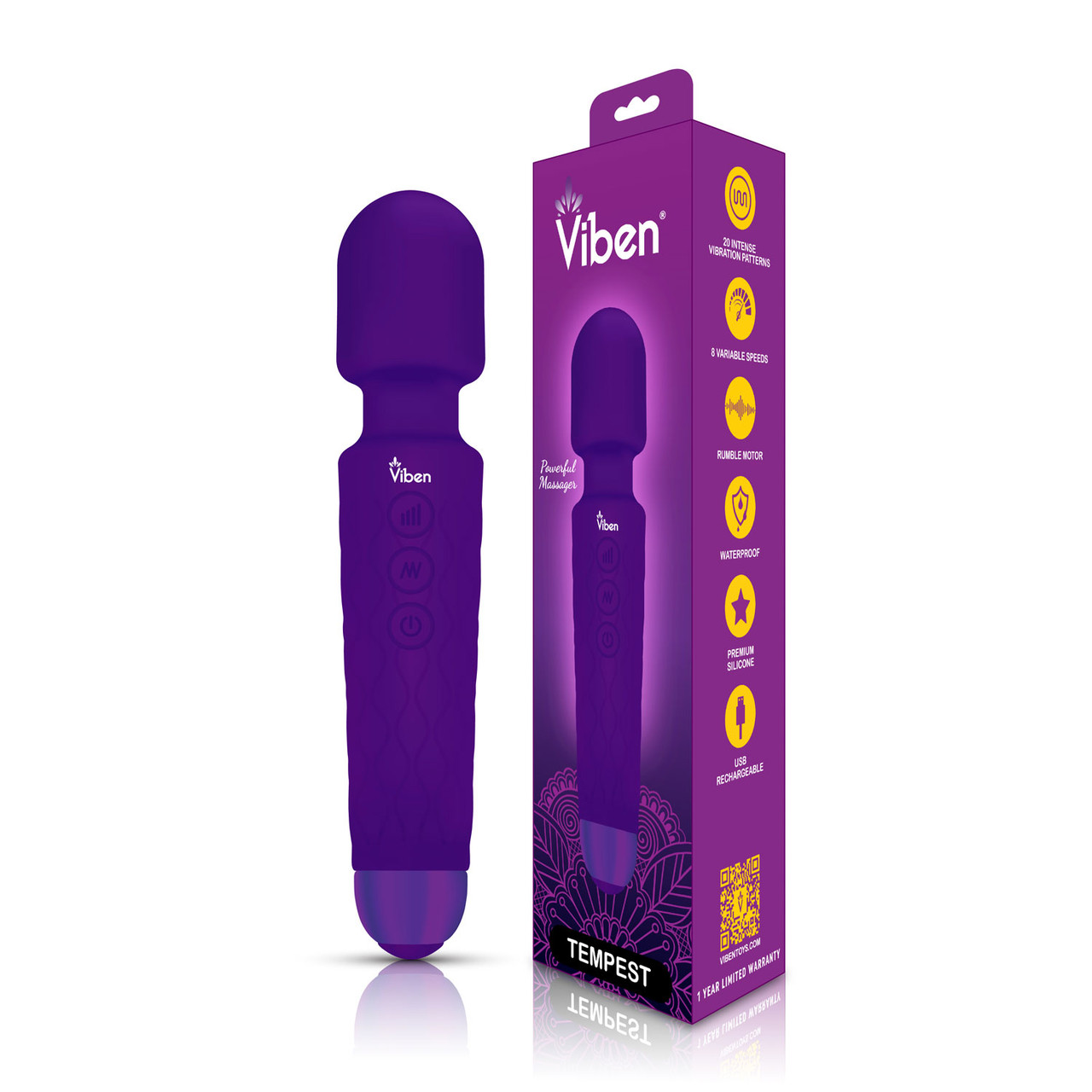Tempest Wand Massager - Violet