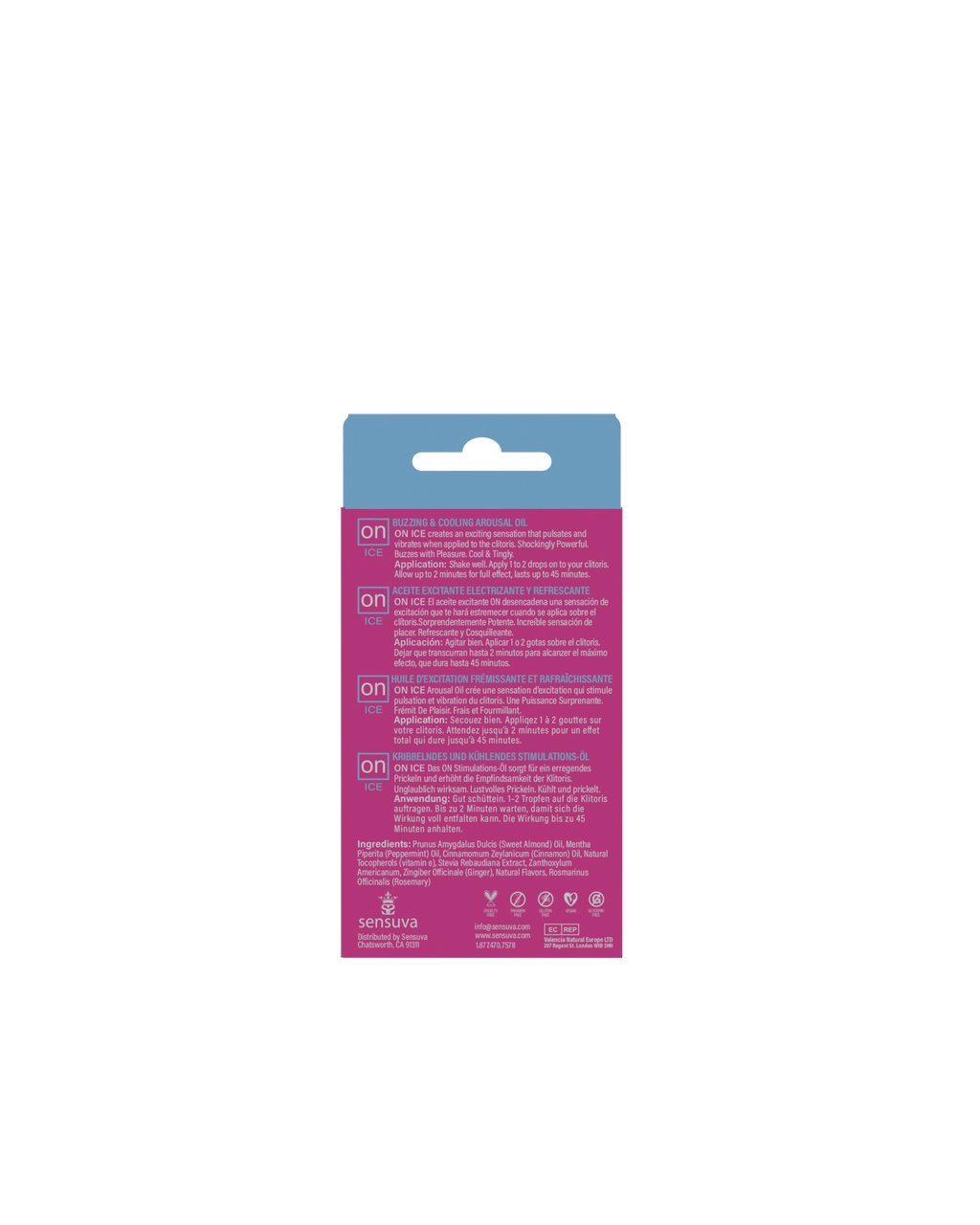 On Ice Buzzing and Cooling Arousal Oil 5ml